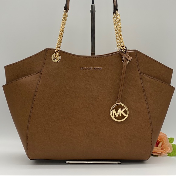 Michael Kors Bags | Michael Kors Lg Chain Shoulder Tote Luggage | Poshmark